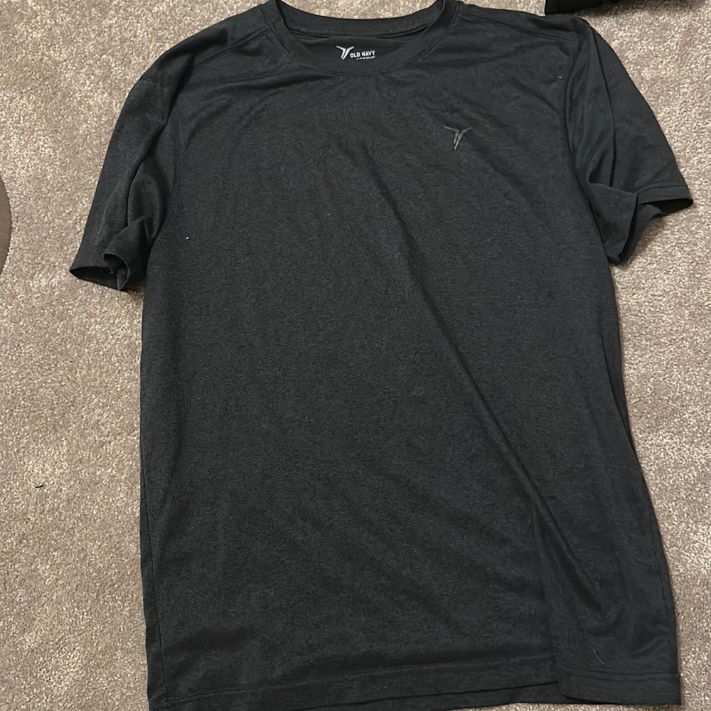 Men’s gray/black Old Navy, active tee shirt